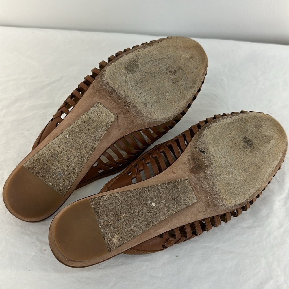 Veronica Beard  Caged Albani Woven Leather Mules, 7.5 - Picture 8 of 9